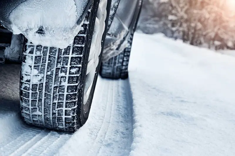 Large Tread Patterns Of Winter Tires