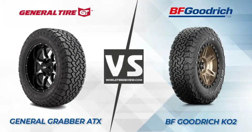 General Grabber Atx Vs Bf Goodrich Ko2 How Different 3570