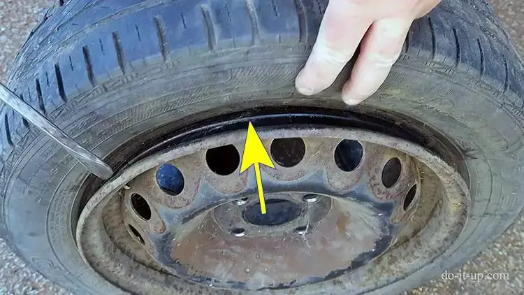 A Broken Tyre Bead