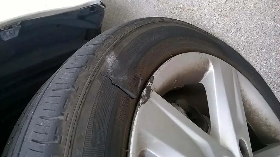 Tire Damage From Hitting Curb